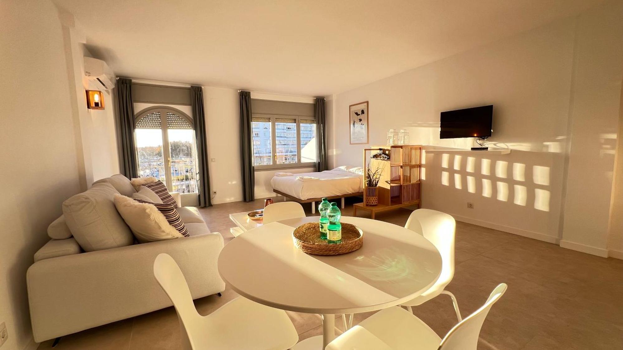 Estudio Frente Al Canal Con Terraza Ampuriabrava Exterior foto