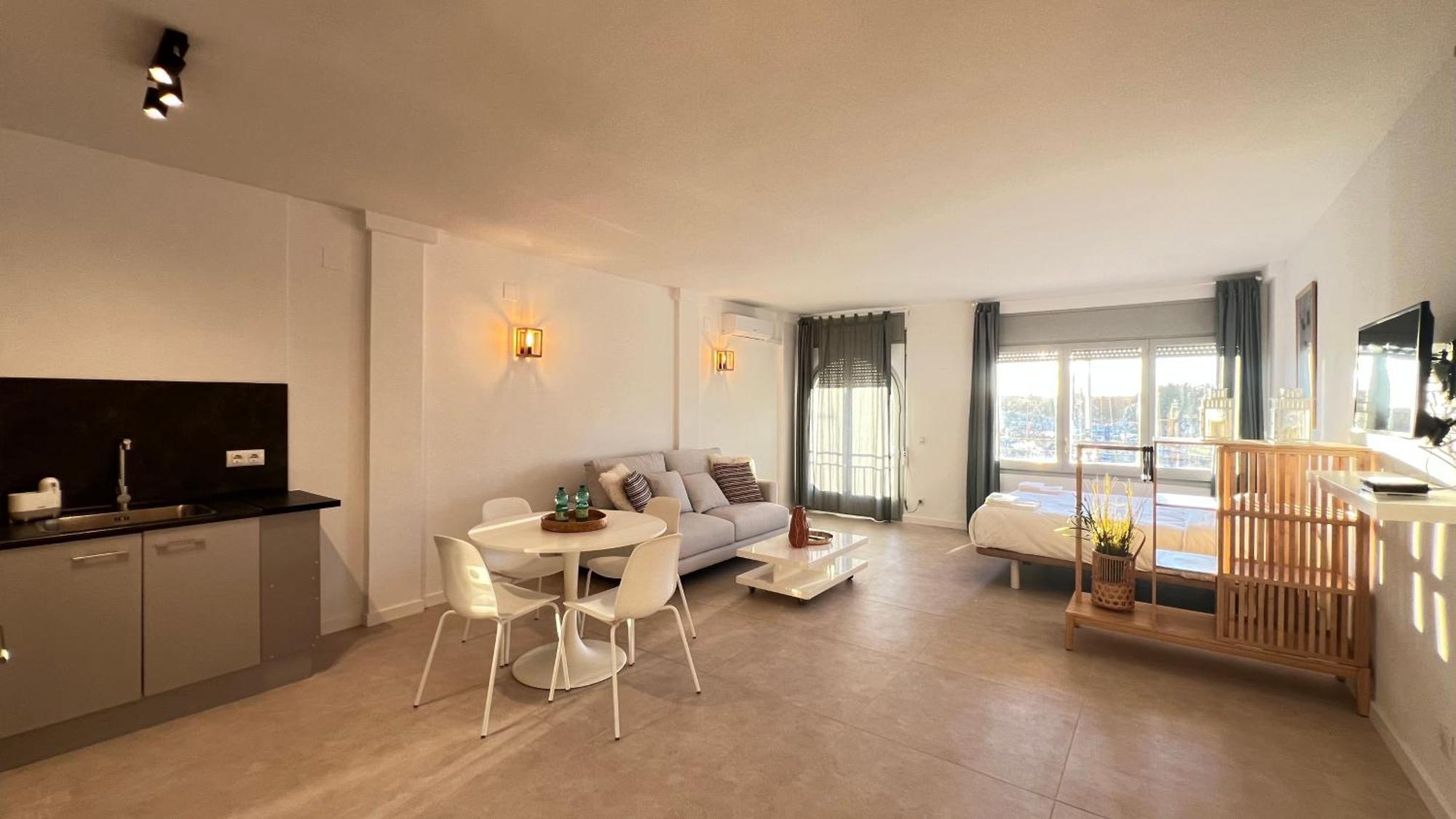 Estudio Frente Al Canal Con Terraza Ampuriabrava Exterior foto